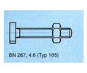 skrutky BN 267, 4.6 (typ 105)