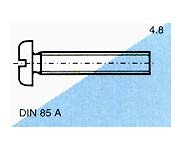 skrutky DIN 85A 4.8