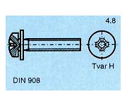 skrutky DIN 908 tvar H